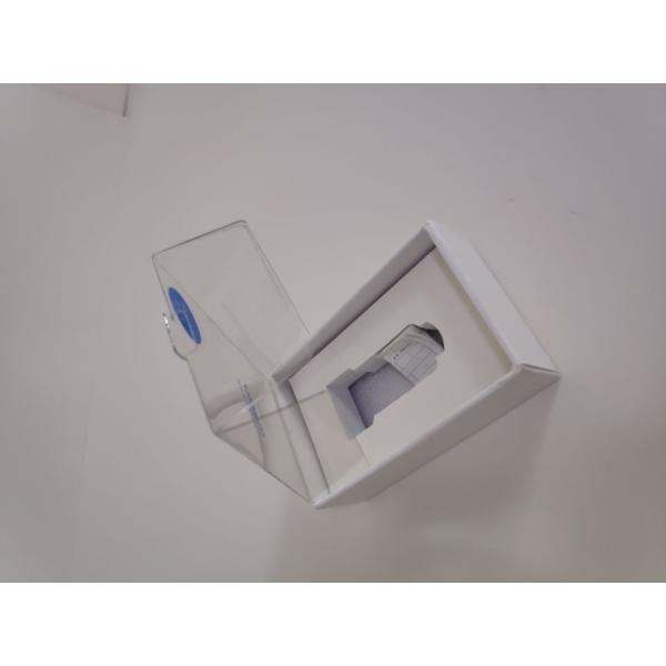 Wholesale custom size paper packaging box PVC window box with EAV innertray for car charger