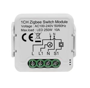 China Zigbee Tuya 1CH Smart Circuit Breaker Switch Compatible With Alexa & Google Assistant Yandex Alice Voice Control Timming Set DIY on sale