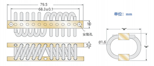 Custom JGX-0240 Compact Wire Rope Isolator for Vibration Shock Control Needs