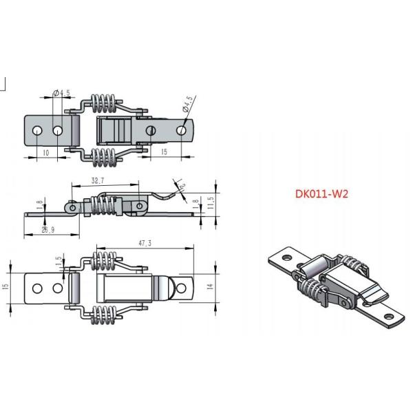 Anti Shock Spring Loaded Toggle Latches OEM