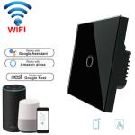 Wireless Touch Switch EU Standard 3 Gang Wifi Control Switch APP Control Wifi