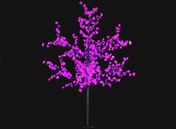 Cheap LED Iron Trunk flower tree lamp 1.8m color LED cherry tree lighting large landscape lamp modeling customized for sale
