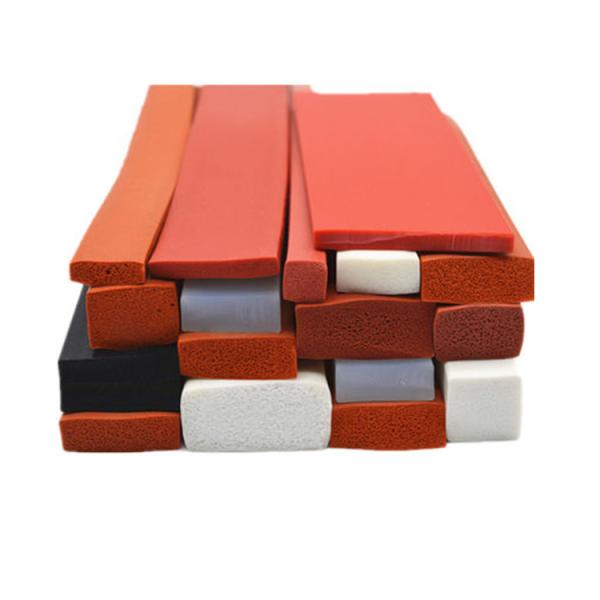 Customized Extruded Square Silicone EPDM Rubber Foam Sponge Door Gasket Sealing Strip
