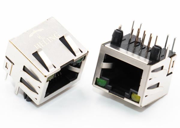 Cheap Right Angle RJ45 8P8C Modular Jack Tab Up Latch Direction For LAN Network Switch for sale