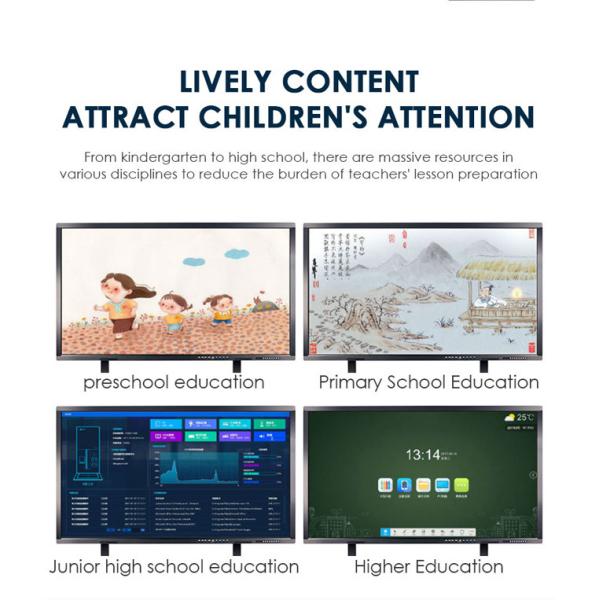 16.7MM 60'' Touch Screen Monitor Digital Smart Whiteboard 20 Point Touch