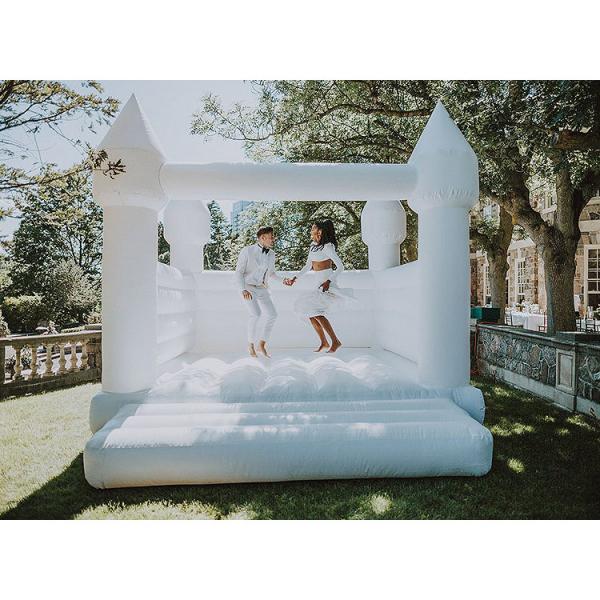 Wedding Decoration Inflatable White Bouncy Castle Inflatable Bounce House For Sale