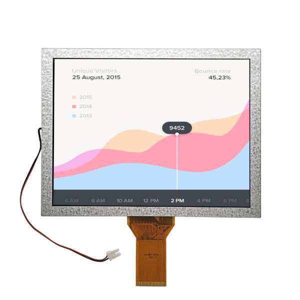 8 Inch TFT Display, 800x600 Resolution , 50 PINS 24bit RGB Interface 500cd/M2 High Brightness