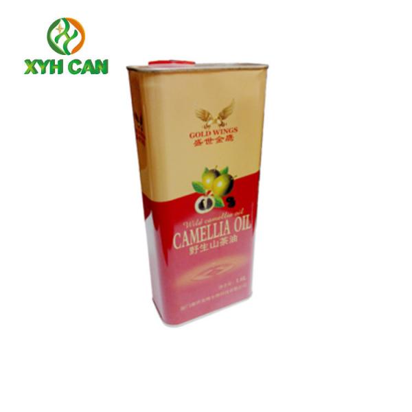 Cheap Rectangular Tin Containers Cylinder Shape 5L Printed Containers ROHS Approved for sale