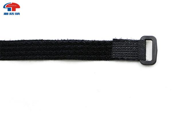 Cheap Easy Release And Refastening Black Hook and Loop Cinch Straps With Buckle for sale