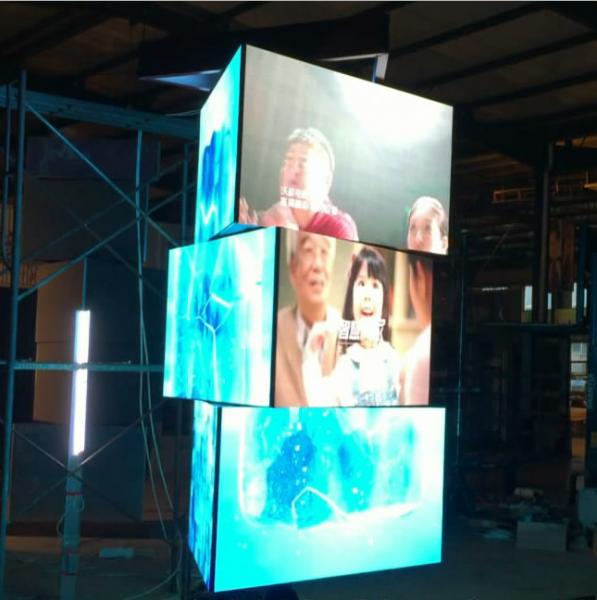 Cheap led screen new technology real estate 360 degree spinning led billboard prices for sale