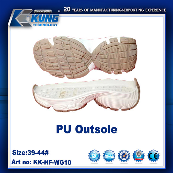Customized Color Rubber PU EVA Outer Sole Nontoxic Waterproof 39 - 44 Size