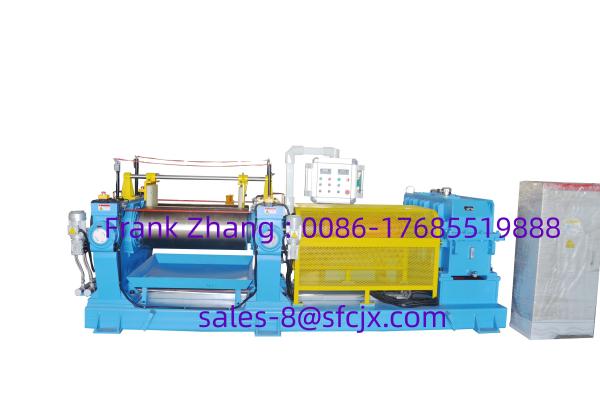 Cheap Advanced Control Systems2 Roll Rubber Mixing Machine , 16" Open Rubber Mixing Mill Customization for sale