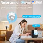 Tuya Wifi Smart Socket Remote Voice Control Plug With Scheduling And Automation