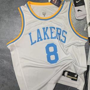 China White Retro NBA Team Jerseys Edition 8 Basketball Jersey on sale