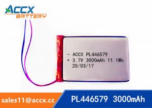 Best pl446579 3.7V 3000mAh rechargeable lipo battery for DVD player, mobile phone 446579 li-ion polymer battery wholesale