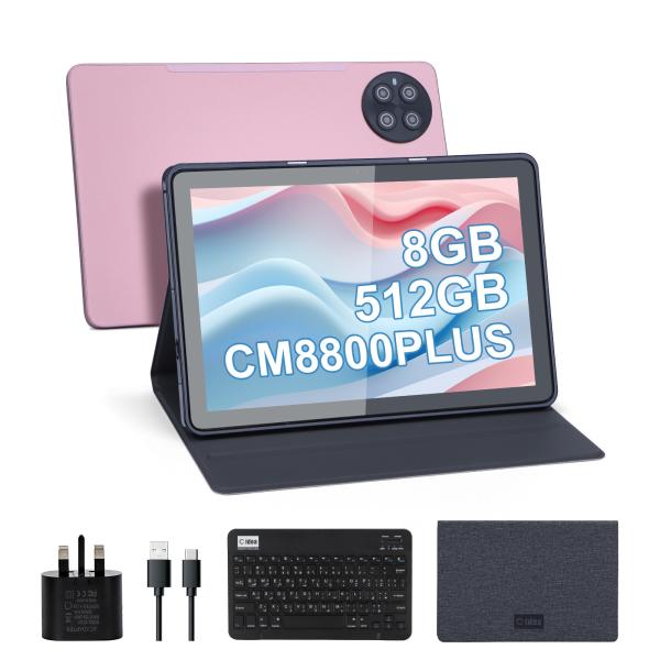 C idea 10.1 inch Android WiFi Touch Screen Tablet PC with 5G LET Keyboard
