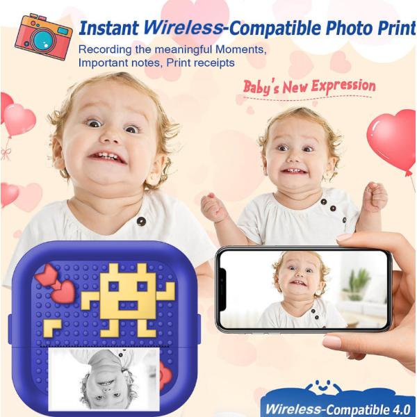 Portable Inkless Thermal Mini Printer Sticker For Receipt Journal Memo