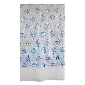 2021 Wholesale China Factory 3mm Embroidered Sequin Fabric clothes