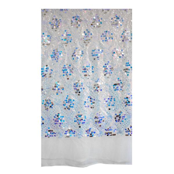 2021 Wholesale China Factory 3mm Embroidered Sequin Fabric clothes