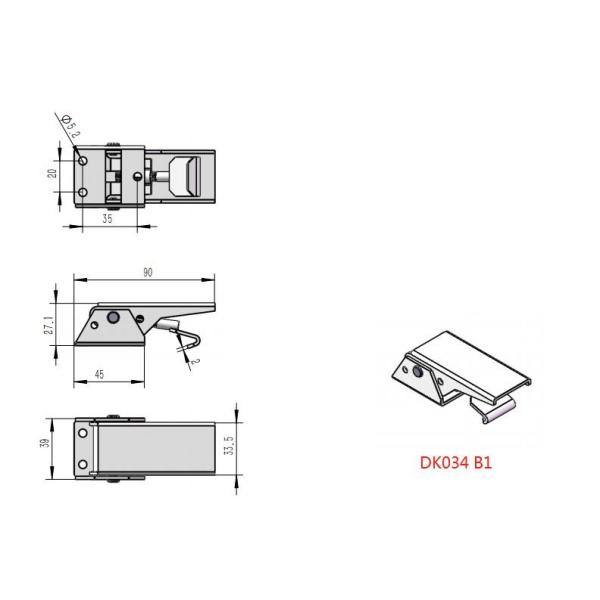 DK034B1 Steel Adjustable Toggle Latch For Industrial Applications Heavy Duty