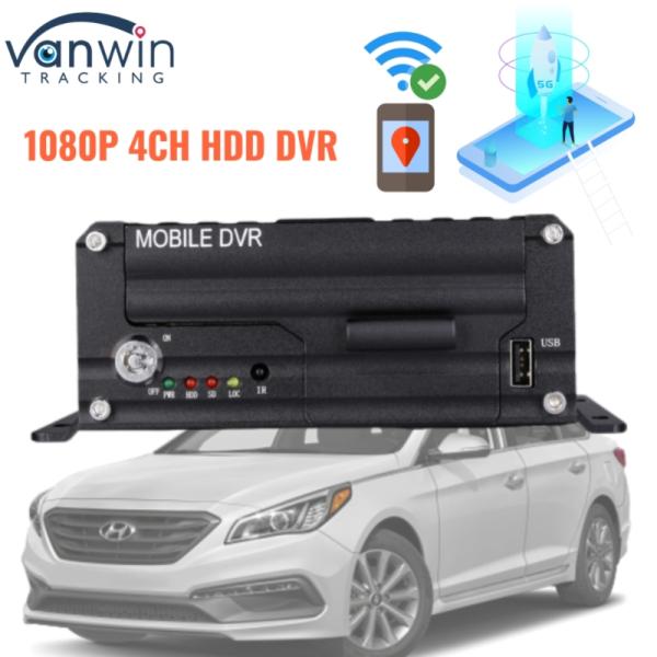1080P 4CH HDD DVR 5G GPS Tracker Vehicle Monitoring System For Fleet Safety