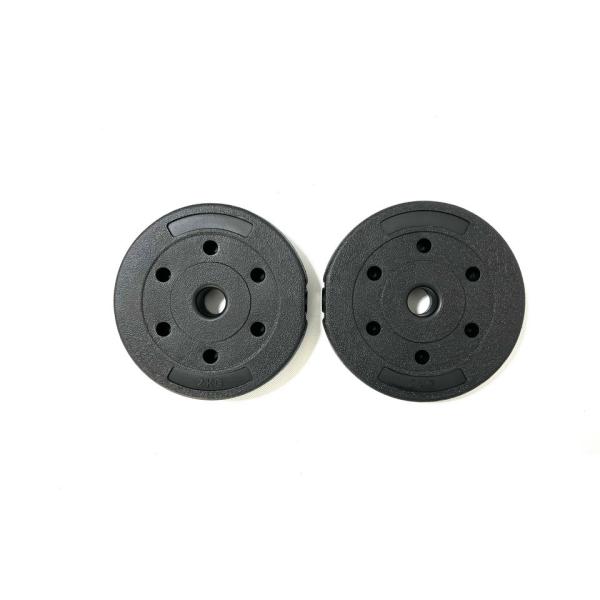 Wholesale Ladies Home Use Colored Cement Dumbbells PP Friendly Plastic Ring Dumbbell