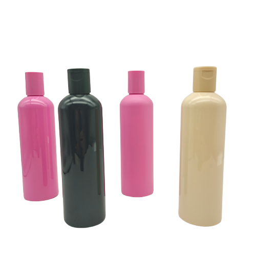 Smooth Body Lotion Bottle Frosted PET Plastic Shampoo Bottle 300 Ml Screen Printing