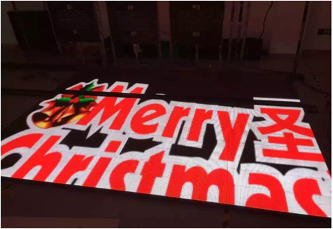 Dancing Floor Led Display Wedding Event Party Magnet 3D Floor Panels 250mmx250mm