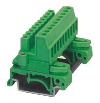 China Din Rail Pluggable Terminal Block with Pin Spacing 5.08mm  header arrage:24-12 AWG on sale