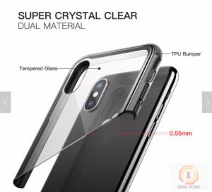 Best 2018 Armor Glass Shell Tempered Glass Phone Case For Iphone X Shockproof Phone Cases wholesale