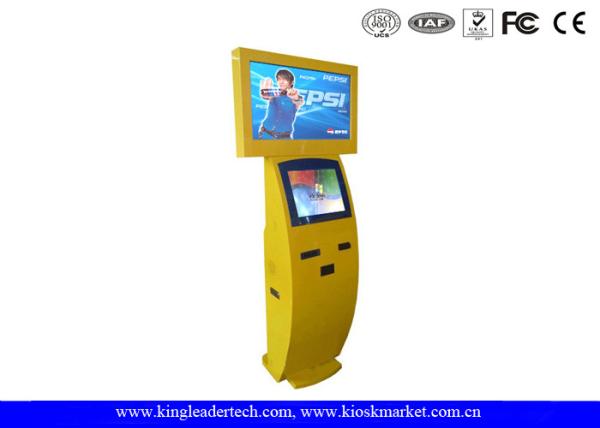 Cheap TFT LCD Touch Screen Kiosk With Camera Card Reader Thermal Printer for sale