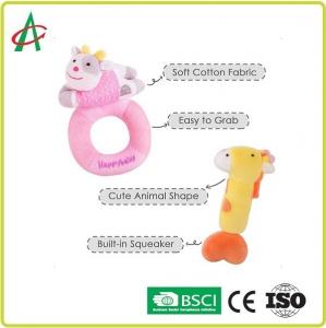 Best ASTM Huggable Plush Rattle Toys With PP Cotton Filled wholesale