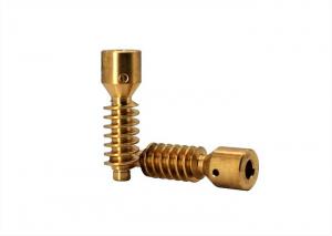 Best High Precision Custom Worm Gear Parts 2 Lead 0.8 Module AGMA 7 Brass wholesale