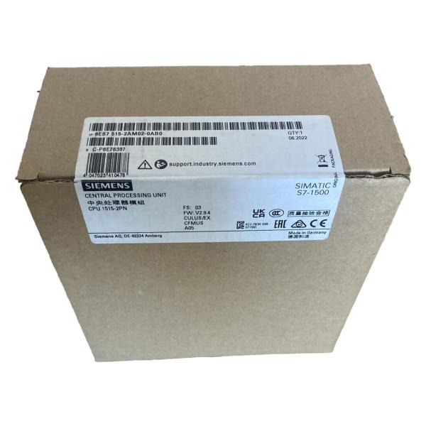 SIEMENS PLC SIMATIC S7-1500 CPU 1515-2 PN 6ES7515-2AM02-0AB0ENTRAL PROCESSING