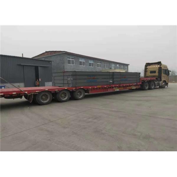 80 Ton Digital Truck Scales Electronic Driven Steel Plate Material Blue Printing