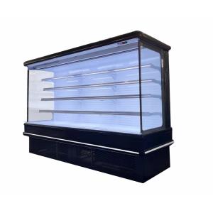 Refrigerated Drink Merchandise Open Display Chiller With LED Light