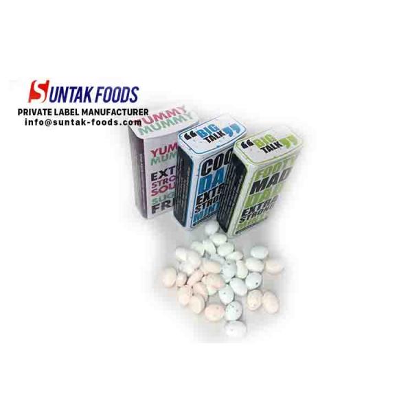 Tower Tin Box Packaging Holiday Blueberry Candy Cool Flavor With Extra Cool Taste