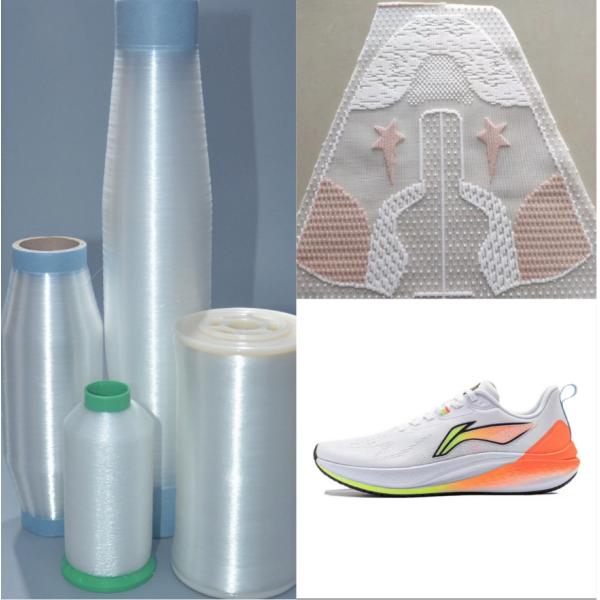 0.08mm TPU Monofilament Hot Melt TPU Yarn Shoes Upper TPU Single Filament Hot Melt Yarn
