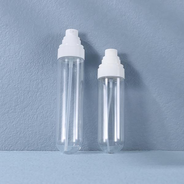 Luxury Cosmetic Mist Spray Perfume Bottle PET Plastic Upside Fine Mist Spray Bottle