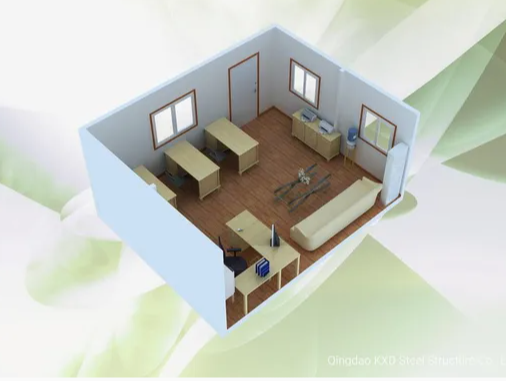 Prefab Mobile Flat Pack Container Modular Transport Friendly Weather Resistance