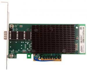 China Femrice 10 Gigabit PCI Express Server Adapter Single SFP+ Fiber Port Network Work Interface Card INTEL 82599 Chipset on sale