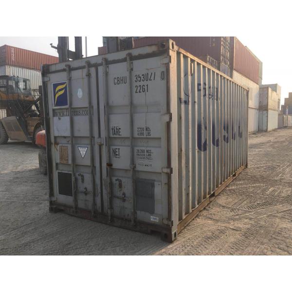 Chinese Stock Cargo Worthy 20ft Used Shipping Containers Internal Dimensions 5.899 x 2.352 x 2.393M 10 Years Around