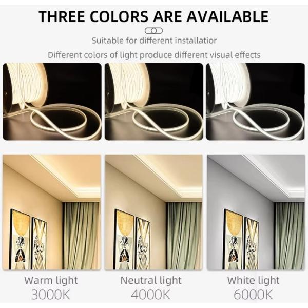 288leds high voltage 110V 220V flexible COB led strip light 2700K 3000K 4000K 6000K