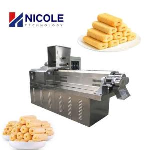 Best Electric Automatic Lubrication Corn Puff Production Line Twin Screw 10kg/H wholesale