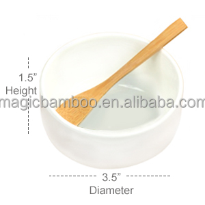 Eco-friendly Bamboo Cheese Board Includes 3 Ceramic Bowls Spoons and Cheese Markers