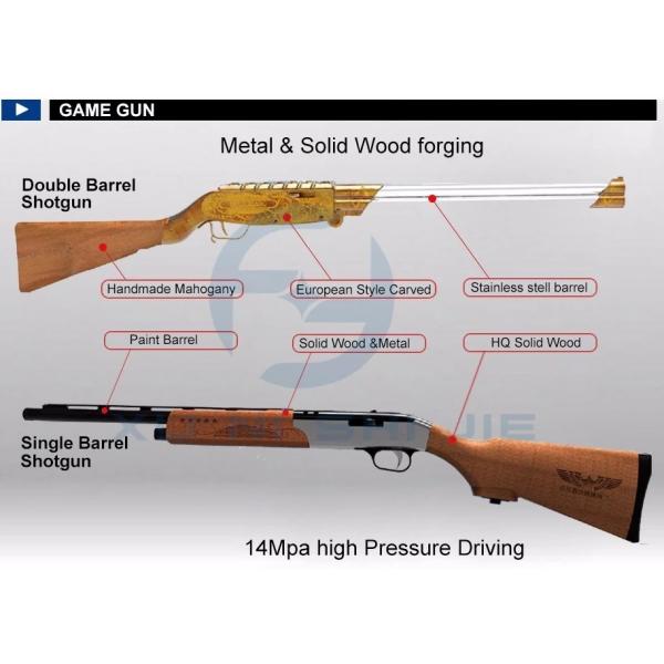 Amusement Shooting Arcade Machine Simulator Projector Hunter Hero 450W Power