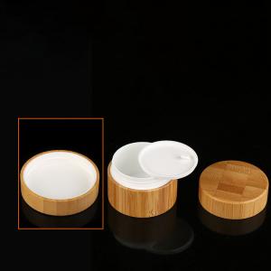China cute dual chamber ball shape candle filling  hand lip crystal pump empty square white pp bamboo cream jar on sale