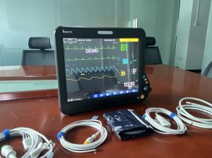 China 15 inch multi parameter cardiac patient monitors with HL7 compatible function, applied for OR/OT, ICU, CCU, general ward on sale