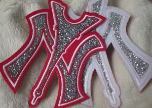 China Iron On Backing Stone Custom Embroidered Patches With Handmade on sale