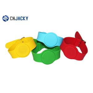 Best Colorful 13.56 MHz RFID Silicone Wristband NFC Bracelet Closed Type For Events wholesale